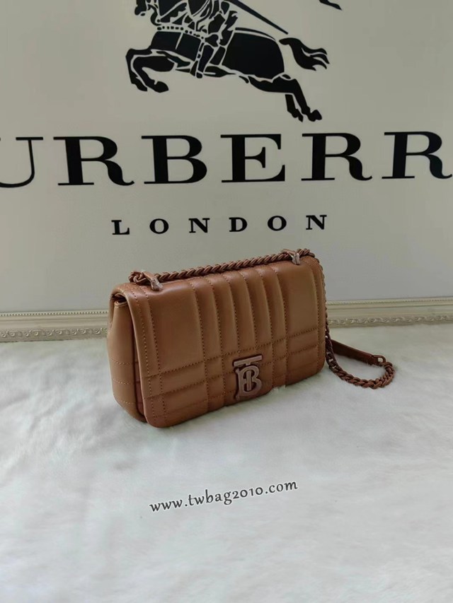 Burberry專門店新款絎縫時裝秀款Lola蘿拉包 巴寶莉皮革鏈條單肩斜挎女包 yxb1484